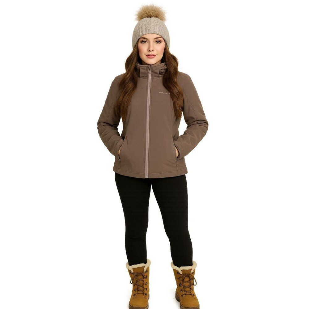 Free Country Jacket Coat Full Zip Up Hooded Hoodie Women's WOMAN'S Petite SMALL